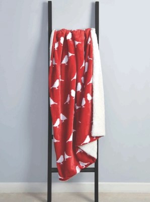 Sleepdown Red Robin Throw Home at ASDA