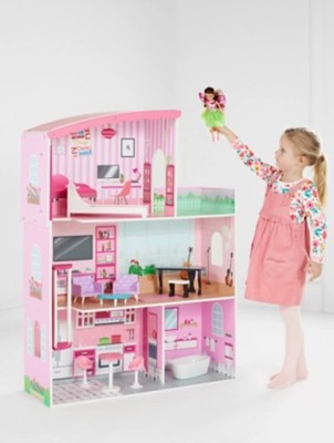 Wooden Fashion Dolls House Toys & Character at ASDA