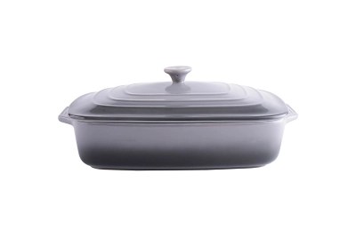 Grey Large Rectangular Casserole Dish 39cm Home at ASDA