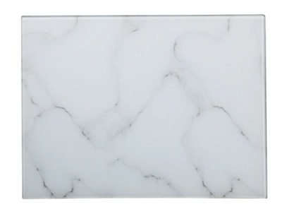 Marble Effect Glass Chopping Board Home at ASDA