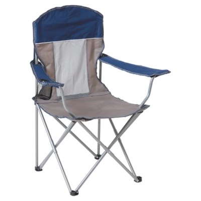 Ozark Trail Blue and Grey Comfort Mesh Camping Chair Outdoor & Garden