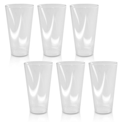 Clear Tall Tumbler Set of 6 Outdoor & Garden at ASDA