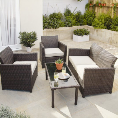 Asda Jakarta 4 Piece Sofa Set