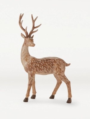 Standing Stag Ornament 35.5cm Home at ASDA