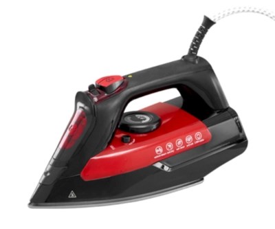 Red 3000W Steam Iron Home at ASDA