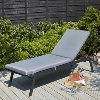 Orlando Sun Lounger Chair Outdoor & Garden at ASDA