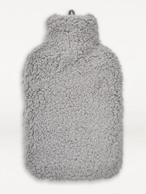 Grey Teddy Hot Water Bottle Home at ASDA