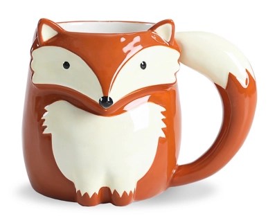 Brown Fox Shaped Mug 400ml Home at ASDA