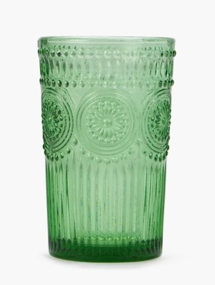 Green Tumbler Glass 4Pack Home at ASDA
