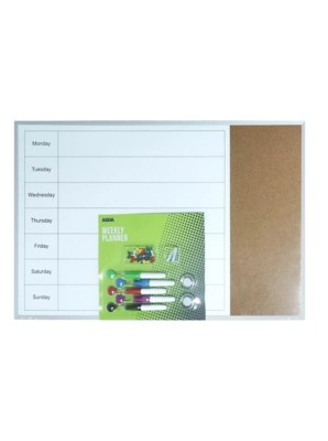 Weekly Planner Dry Erase Board School at ASDA