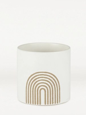 White Rainbow Planter Home at ASDA