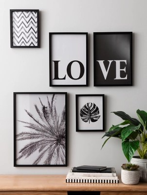 Monochrome Framed Gallery Wall Art Set of 5 Home at ASDA