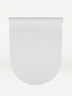 White DShaped Toilet Seat Home at ASDA