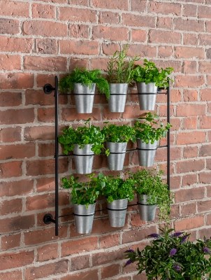 Black Hanging Wall Planter Outdoor & Garden at ASDA