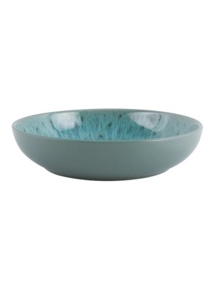 Green Reactive Glaze Pasta Bowl Set of 4 Home at ASDA