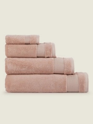 Pink Egyptian Cotton Towel Range Home at ASDA