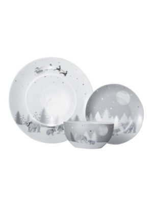SilverTone Winter Wonderland Dinner Set 12 Piece Home at ASDA