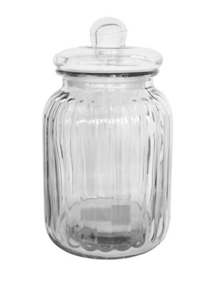Glass Biscuit Jar Home at ASDA