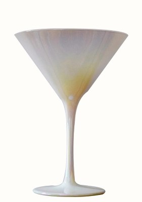 White Pearlescent Martini Glass Set of 4 Home at ASDA