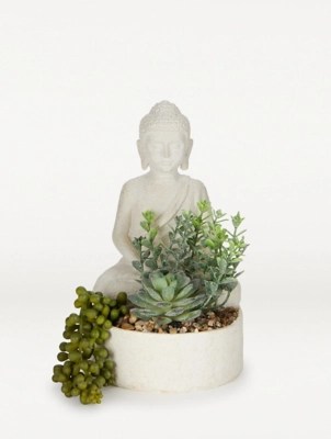 Buddha Artificial Succulent Home at ASDA