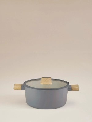 Grey Simplicity Stockpot 28cm Home at ASDA