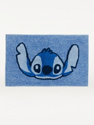 Disney Lilo and Stitch Blue Bath Mat Home at ASDA