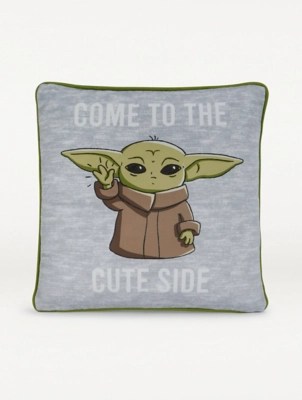 Star Wars The Mandalorian Baby Grogu Side Cushion Home at ASDA