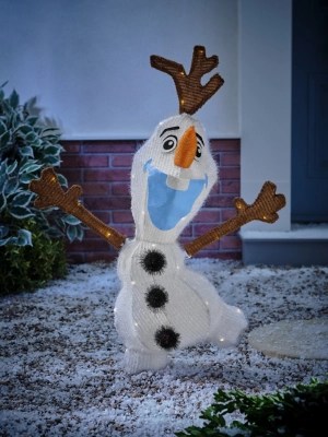 Disney Frozen Olaf White Outdoor Light Christmas at ASDA