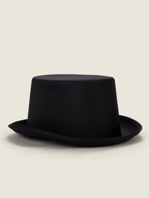 Black Halloween Top Hat Halloween at ASDA