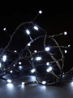 320 Battery Powered Bright White LED String Lights Christmas