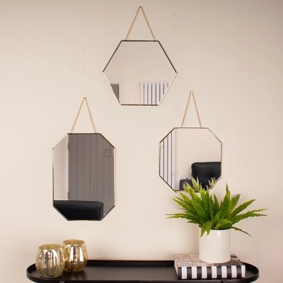 GoldTone Mirrors Set of 3 Home at ASDA