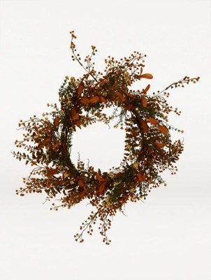 Artificial Autumnal Indoor Wreath Home at ASDA