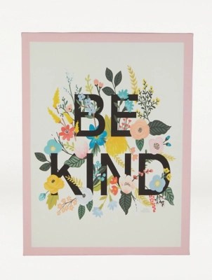 Be Kind Canvas Home at ASDA