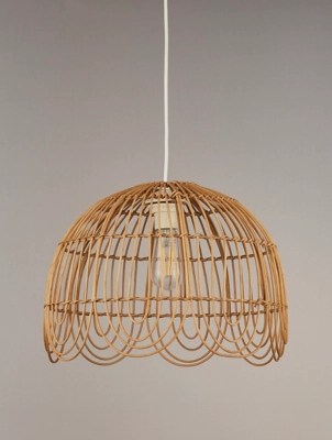 Natural Bamboo Light Shade Home at ASDA