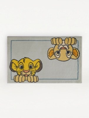 Disney The Lion King Green Jungle Rug Home at ASDA