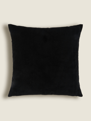 Black Cord Cushion Home at ASDA