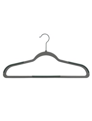 Grey Soft Grip Hangers 18 Pack Home at ASDA