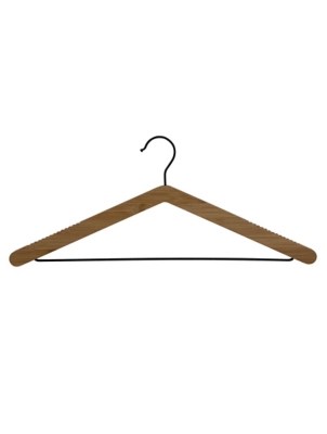 Natural Bamboo Hangers 12 Pack Home at ASDA