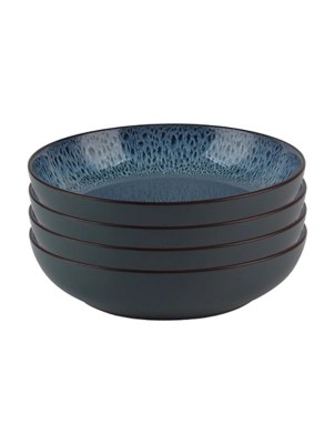 Blue Reactive Glaze Pasta Bowl Set of 4 Home at ASDA