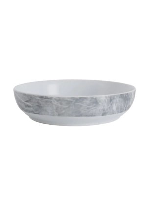 Grey Marble Pasta Bowl Set of 4 Home at ASDA