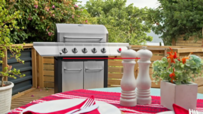 Nexgrill 5 Burner Gas Grill with Gourmet Plus Cooking System. Cover