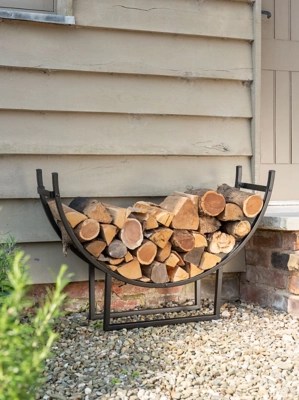 Expert Grill Curve Log Holder Outdoor & Garden at ASDA