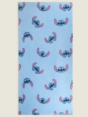 Disney Stitch Blue Beach Towel Home at ASDA