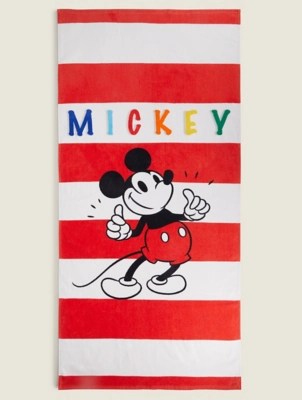 Disney Mickey Mouse Beach Towel Home at ASDA