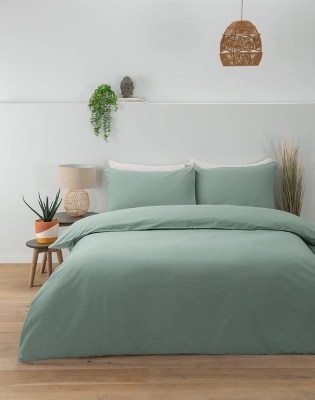 Green Tencel Duvet Cover Set Home at ASDA