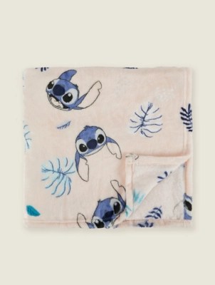Disney Stitch Pink Tropical Throw Home at ASDA