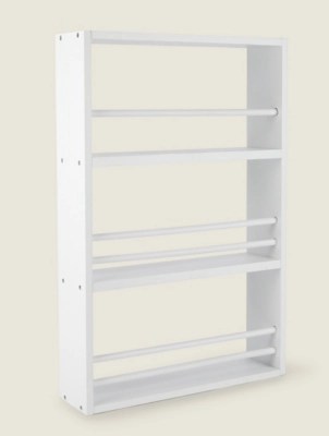 White Wall Mounted Shelves Home at ASDA