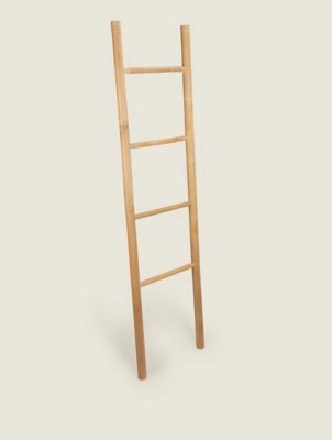 Natural Bamboo Decorative Ladder Home at ASDA