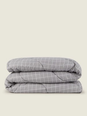Grey Lightweight Coverless Duvet 7.5 Tog Home at ASDA