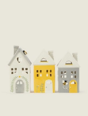 Bee House Tealight Holders Set of 3 Home at ASDA